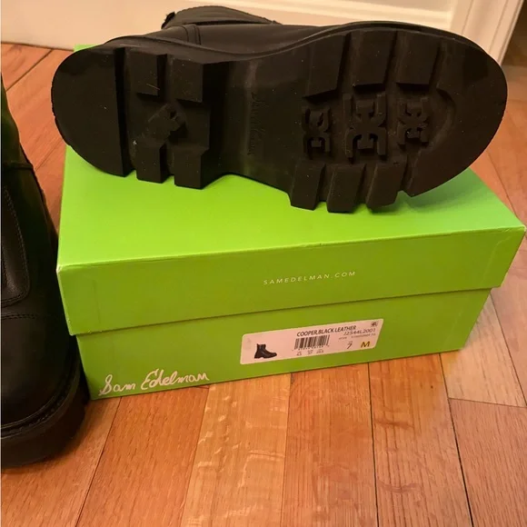 Sam Edelman Black Leather Boots - Picture 6 of 7